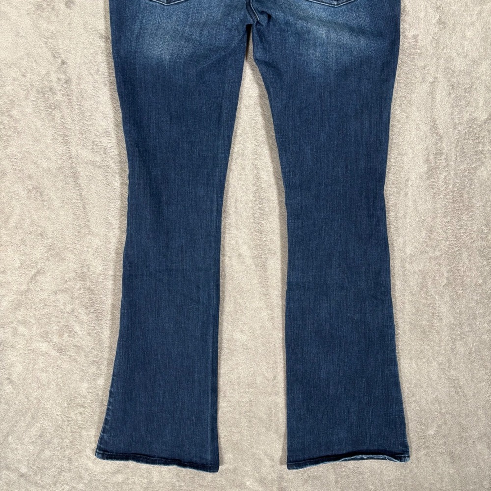 American Eagle Kick Boot Super Stretch Dark Wash Jeans Womens 8 Long - Picture 7 of 12